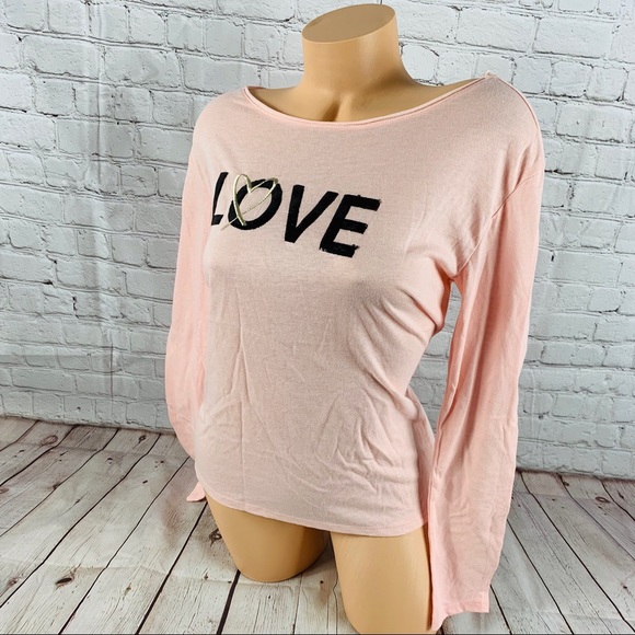 VS Victoria’s Secret LOVE Bling Lounge Shirt - Picture 4 of 8